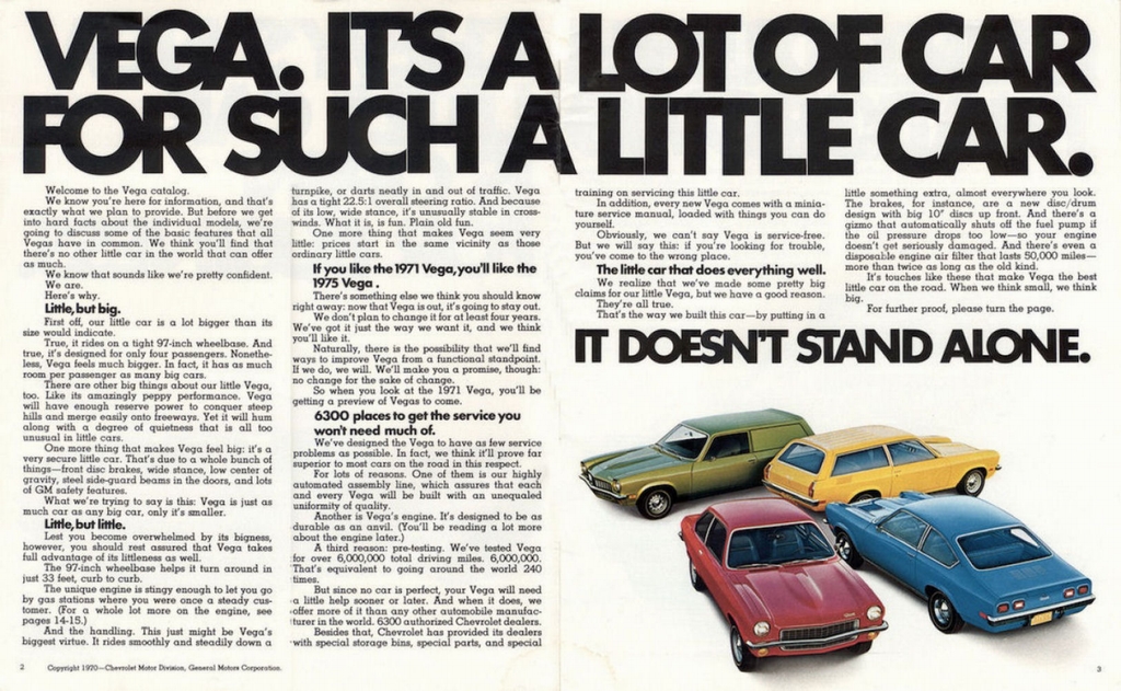 1971 Chevrolet Vega Brochure Page 6